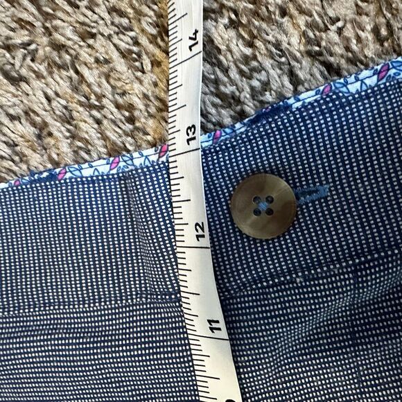 Tailorbyrd Collection Men's‎ Navy Tailored Fit Dress Shorts with Pattern size 40 - Picture 7 of 9